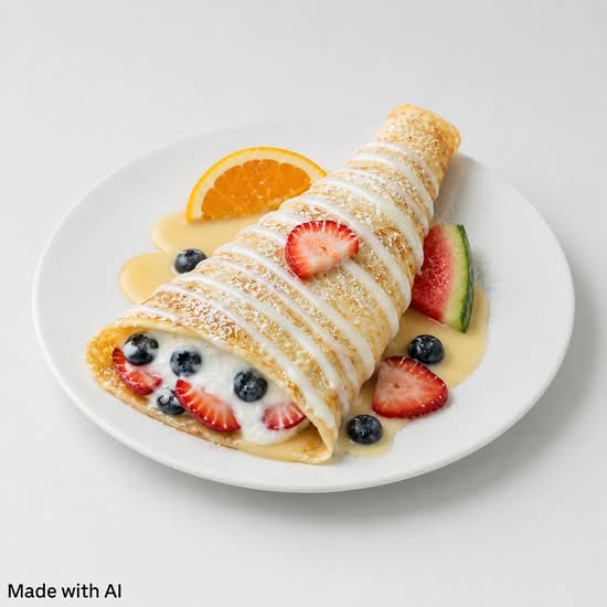Crêpes avec fruits des champs (Crepes with Mixed Berries)