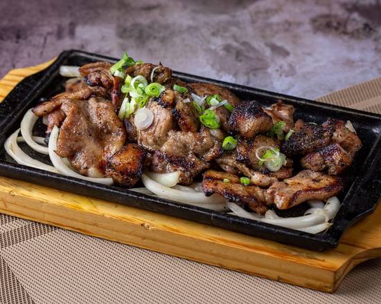 Grilled Pork Chop Slices