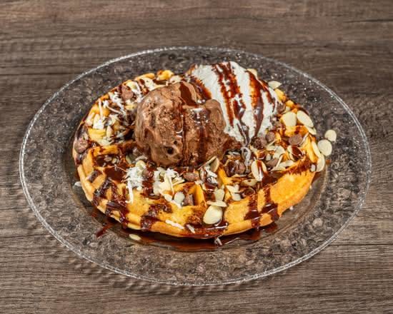 Choco-coco Almond Waffle