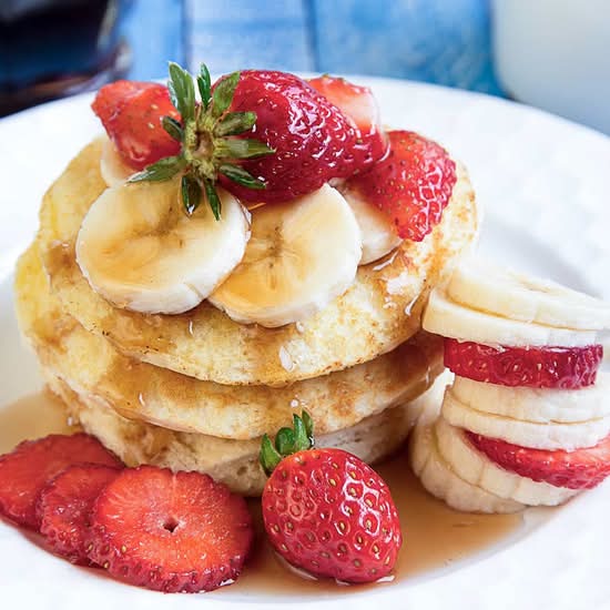 Classic Strawberry N Banana Pancake