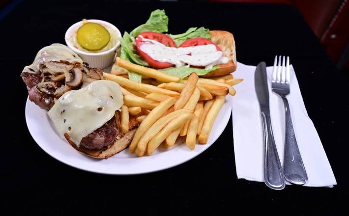Swiss Mushroom Burger
