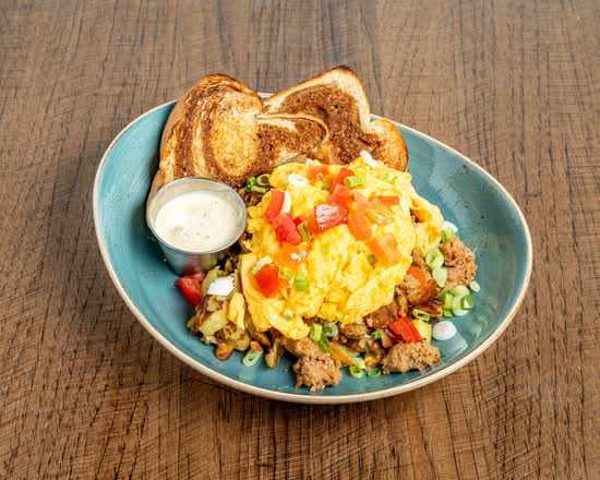 Chorizo Hash & Eggs
