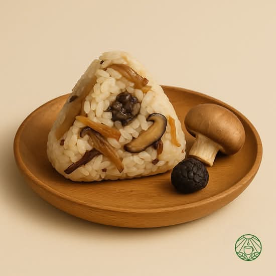 🍄 Truffle Mushroom Onigiri (Rice Ball)