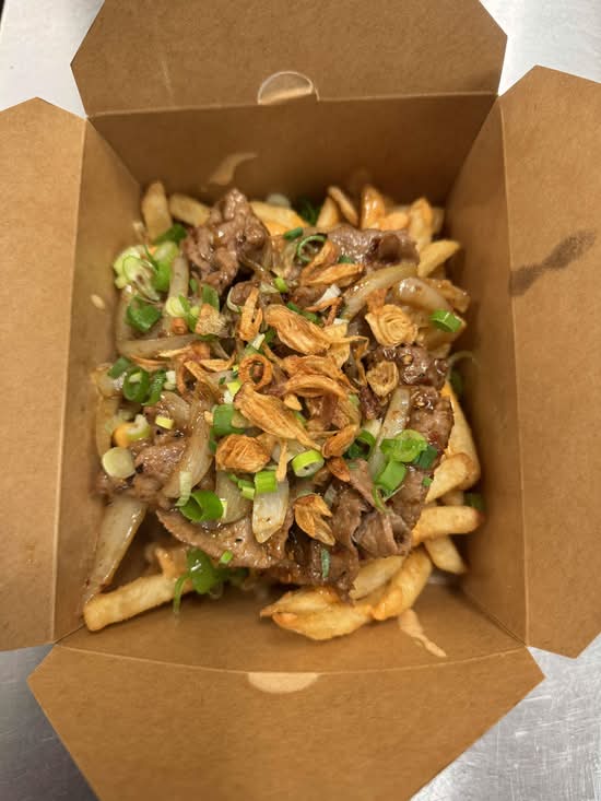 Satay Beef Loaded Fries