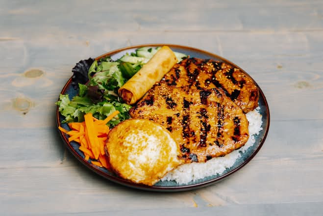 Pork Chop & Fried Egg Rice