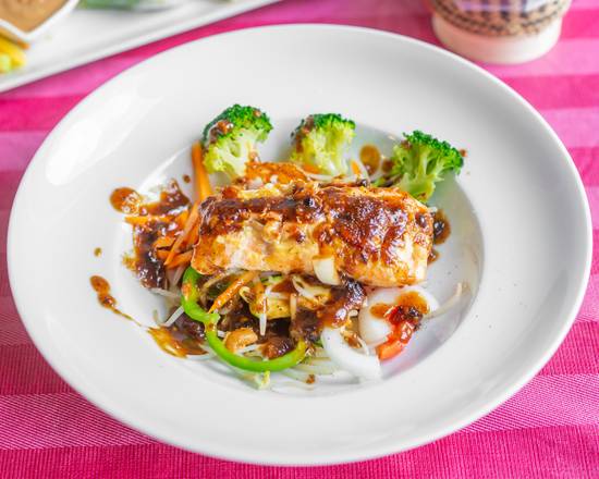 61. Salmon Cashew Black Bean Sauce