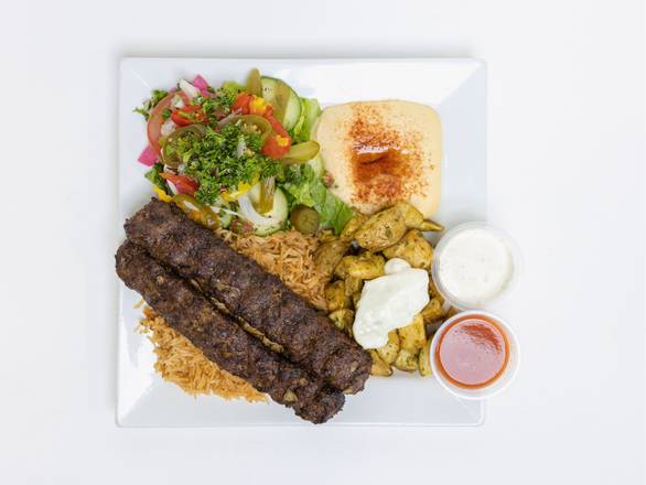 17-Beef Kofta Kabab Plate