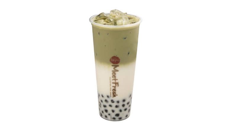 Matcha Latte with Boba