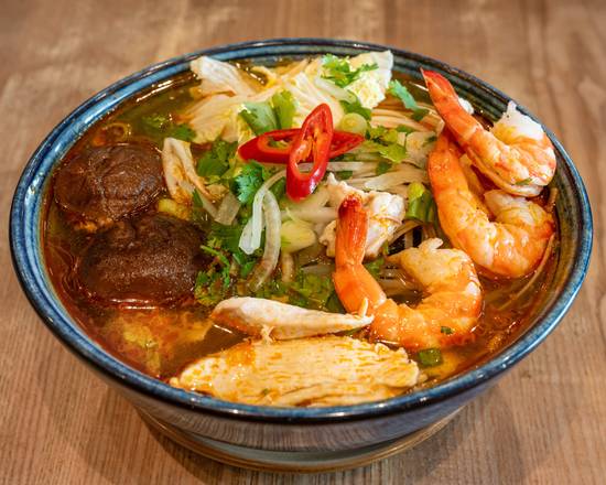 T2. Tom Yum Noodle Soup with Shrimp