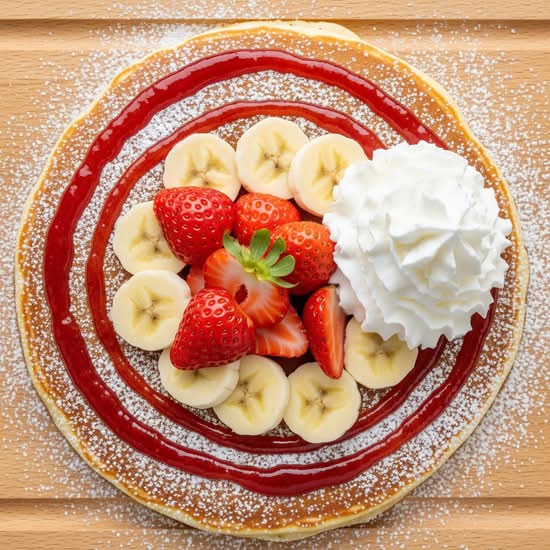 Strawberry Banana Pancakes