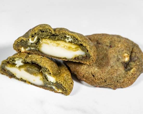Matcha White Chocolate Mochi Cookie