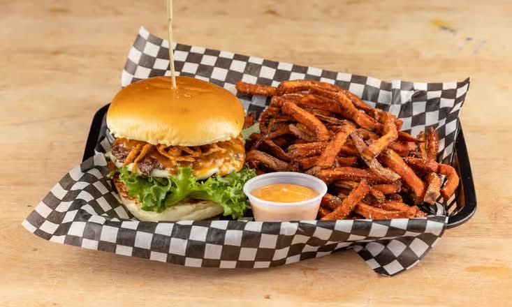 Double Smash Burger & Fries