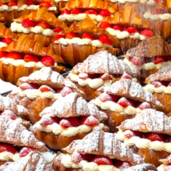 Croissant - Fresh Strawberry Custard