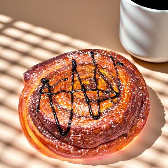 Black Sesame Cinnamon Roll