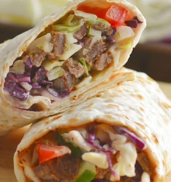 Suya Shawarma Wrap