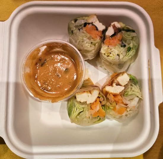 1. Spicy Lemongrass Tofu Avocado Salad Roll