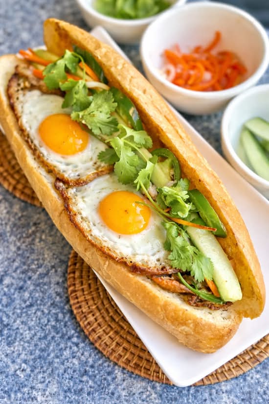 20. Fried Egg Sub (Bánh Mì Trứng Ốp La)