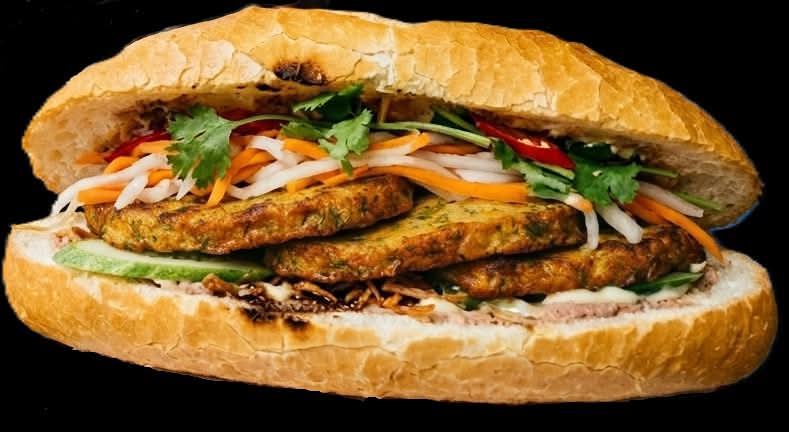Fish Cake Sub (Bánh Mì Chả Cá)