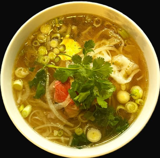 37. Pho with Rare Beef & Tripe (Phở Tái Sách)