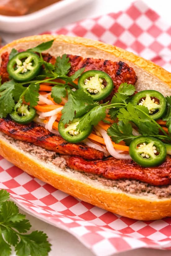 14. Grilled Pork Patty Sub (Bánh Mì Nem Nướng)