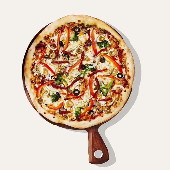 Grande (14 po) pizza Jardin de rêves / Large (14 in) Dream Garden pizza