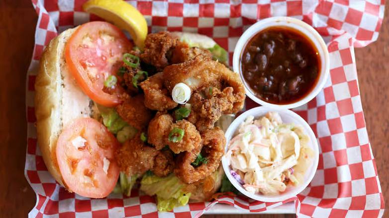 Calamari Po'Boy Sandwich