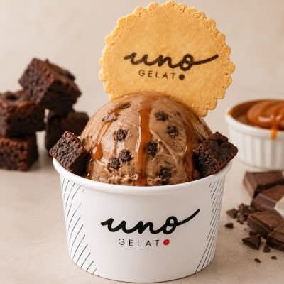 Chocolate Brownies with Caramel