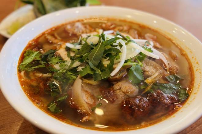 126. Bún Chả Cá & Cá Chiên/ Fish Cake & Fried Fish Vermicelli Bowl