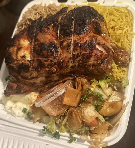 Half Chicken with Rice