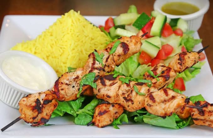 Shish Tawouk (Chicken Souvlaki) Dinner(GF)