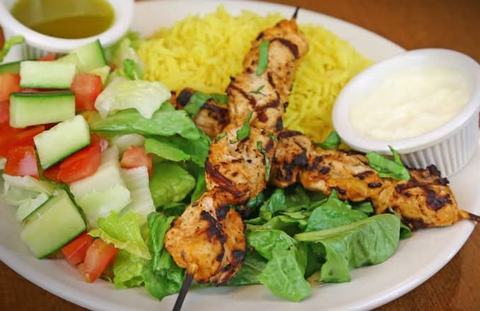 Shish Tawouk (Chicken Souvlaki) Plate (GF)