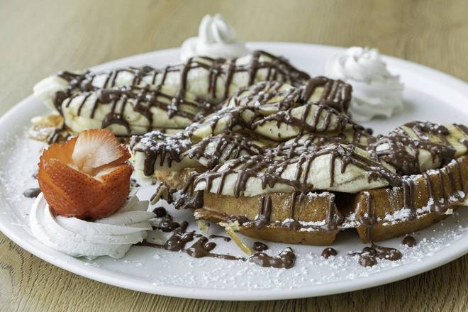 Gaufre Bananes-Choco / Bananas-Chocolate Waffles