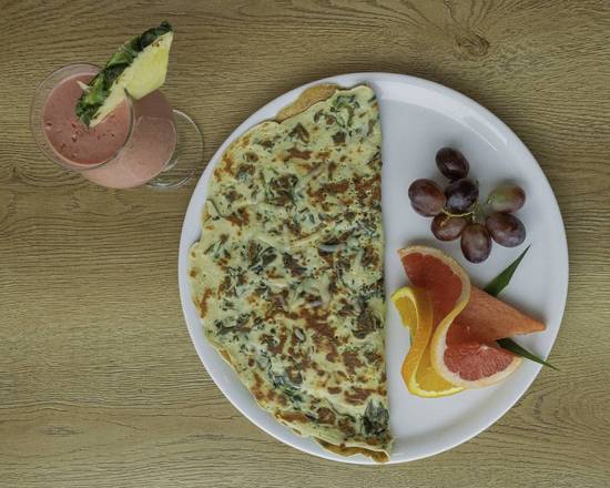 Crêpe Épinards-Cheddar / Spinach and Cheddar Cheese