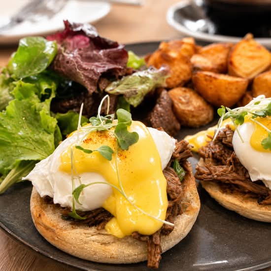 Beef Short Rib Eggs Benedict