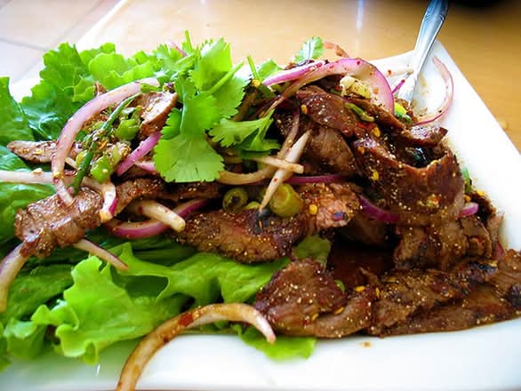 Nam Tok (Grilled Beef Salad)