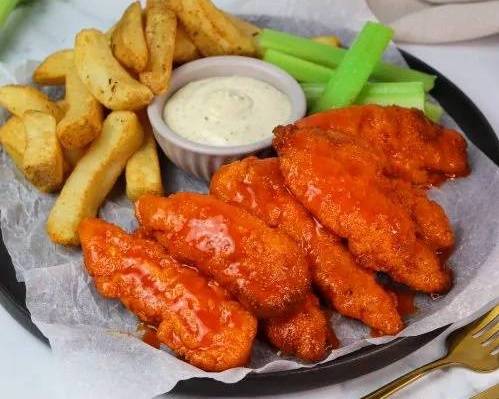 Buffalo Chicken Fingers and Fries
