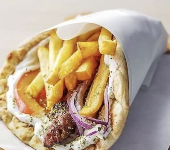 Chicken Souvlaki on Pita