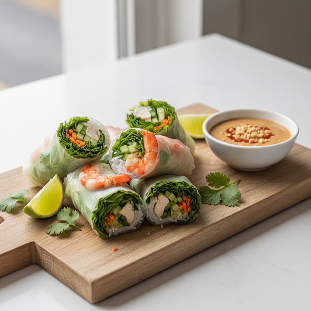 Fresh Salad Rolls (4 pieces)
