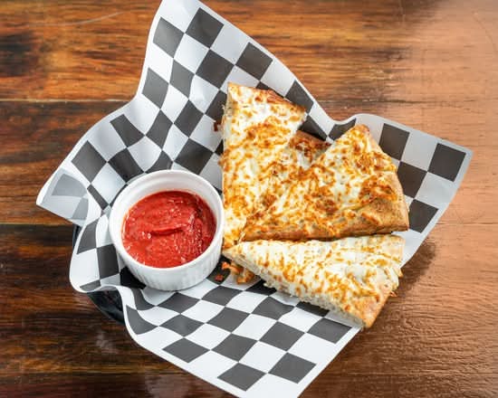 Cheesy Garlic Pizza Bread with Pizza Sauce Dip