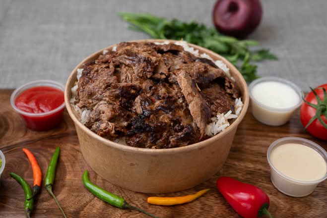 Beef Donair Rice Bowl
