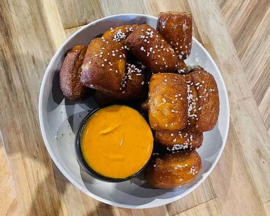 Soft Pretzel Bites + Cheese Dip