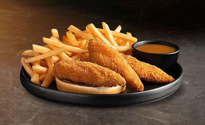 3 filets de poitrine de poulet croustillants / 3 Crispy Chicken Breast Fillets