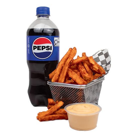 Combo frites de patates douces & Boisson