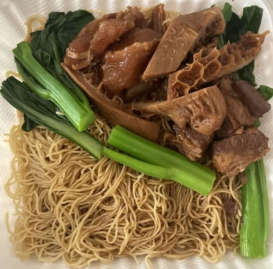 Beef Brisket, Tendon, & Tripe Lo Mein