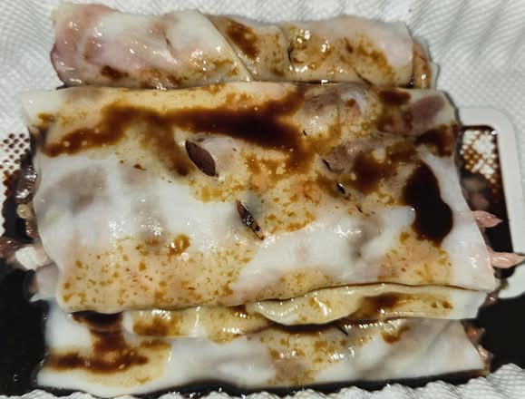 Liver Sausage & BBQ Pork Rice Roll