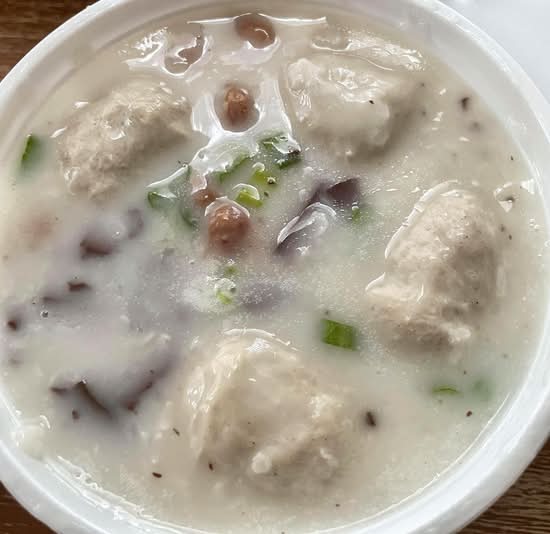 Meat Balls & Pork Blood Congee