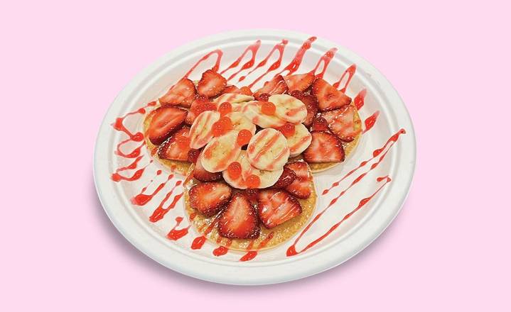 Strawberry Banana Pancakes  🍓🍌🥞