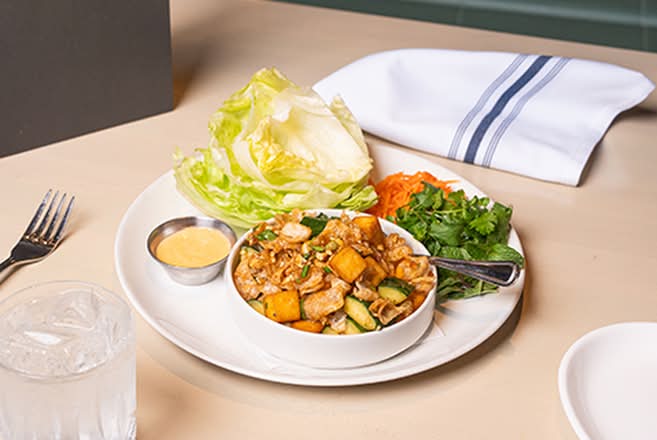 Vegan Tofu Cashew Lettuce Wraps