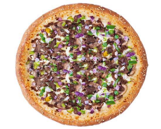Alfredo Steak Pizza