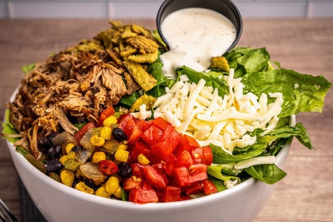 Southwest Pork Carnitas Salad